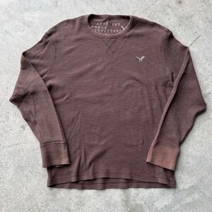 2000s earthtone knit thermal